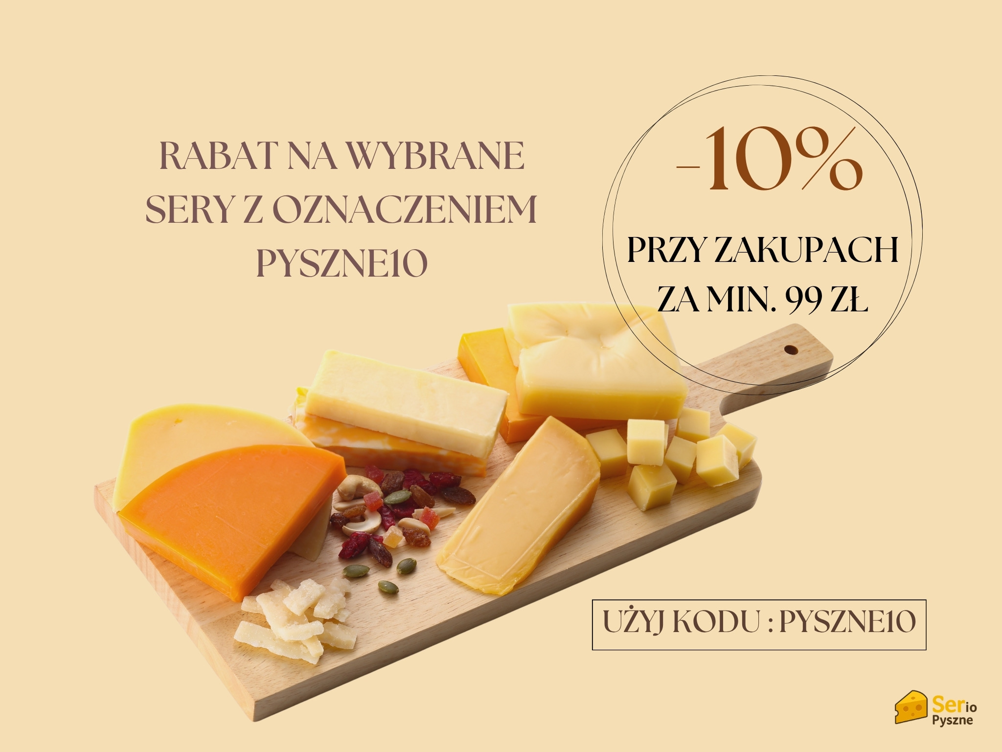 Baner główny Serio Pyszne - świeże sery premium