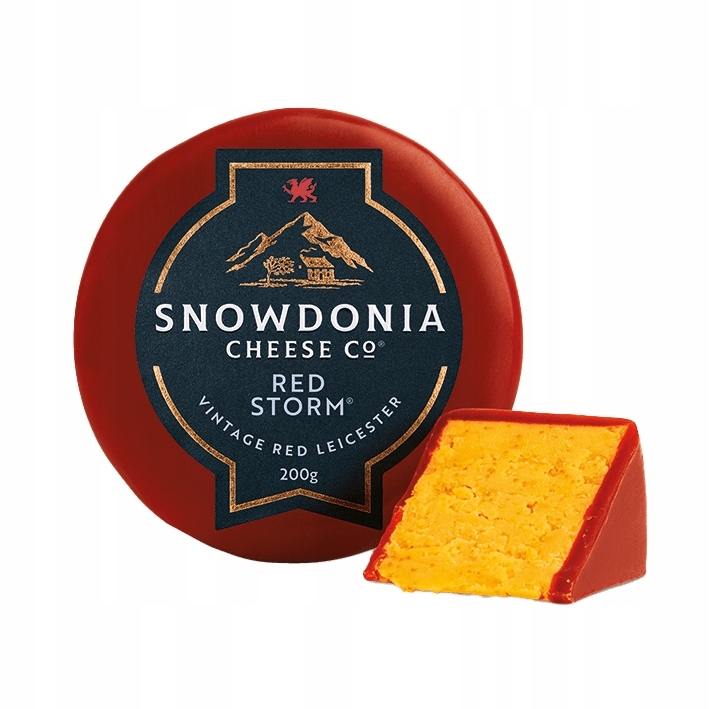 Ser Leicester Red Storm Cheddar Snowdonia – intensywnie dojrzały, pełen charakteru - ser rzemieślniczy z 🇬🇧Wielka Brytania